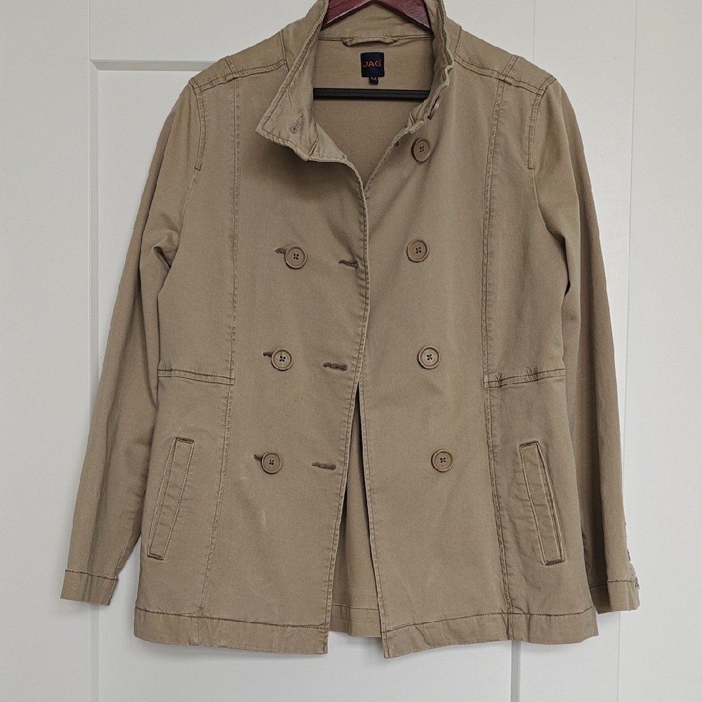 Jag Jeans Tan Double-Breasted Jacket